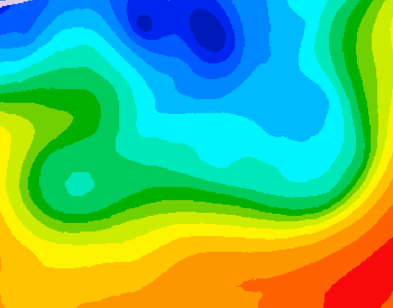 GDPS 500 millibar geopotential height 078 hour forecast chart for Canada based on 2026/10/07 0000Z data