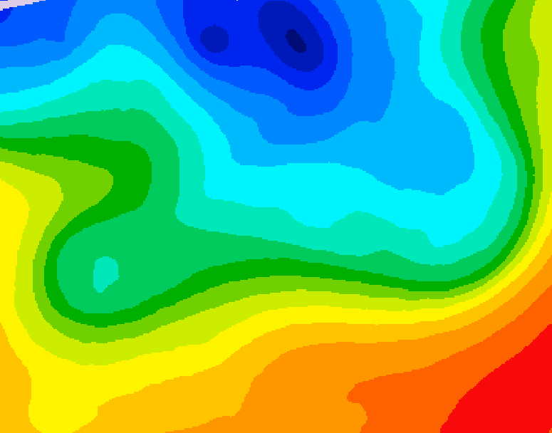 GDPS 500 millibar geopotential height 084 hour forecast chart for Canada based on 2026/10/07 0000Z data