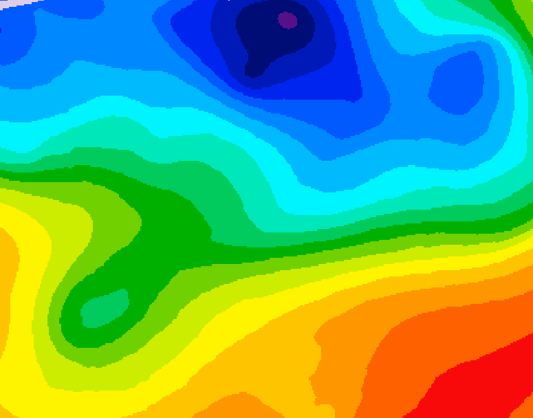 GDPS 500 millibar geopotential height 108 hour forecast chart for Canada based on 2026/10/07 0000Z data
