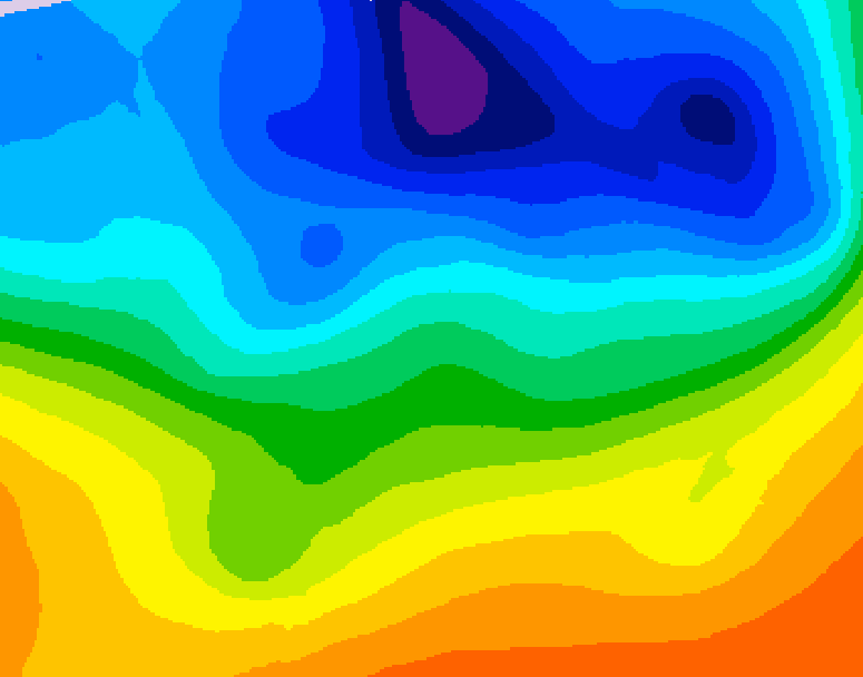 GDPS 500 millibar geopotential height 150 hour forecast chart for Canada based on 2026/10/07 0000Z data