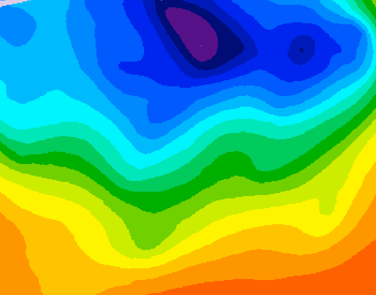 GDPS 500 millibar geopotential height 162 hour forecast chart for Canada based on 2026/10/07 0000Z data