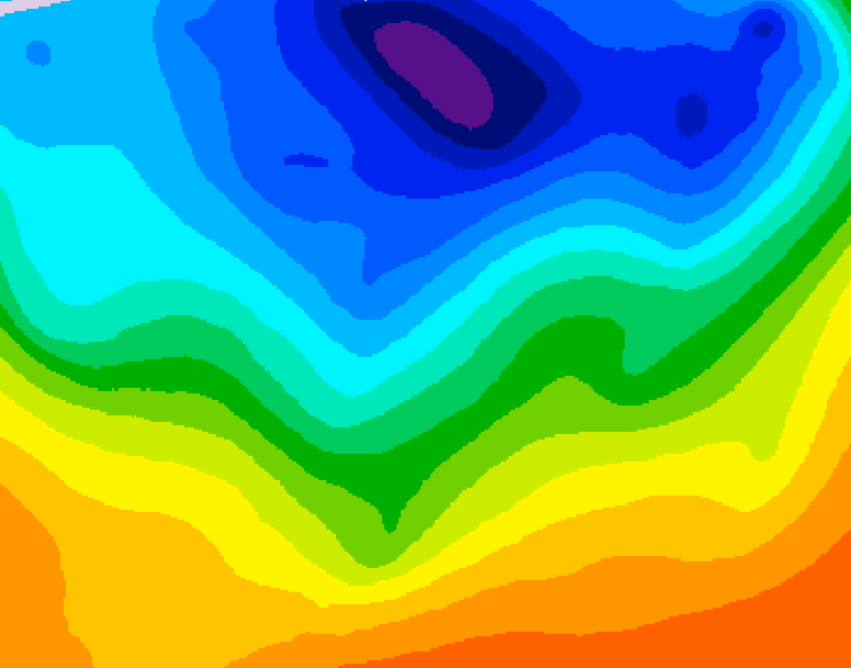 GDPS 500 millibar geopotential height 168 hour forecast chart for Canada based on 2026/10/07 0000Z data