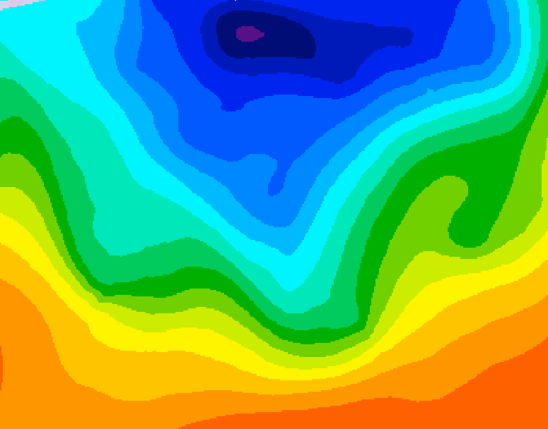 GDPS 500 millibar geopotential height 186 hour forecast chart for Canada based on 2026/10/07 0000Z data