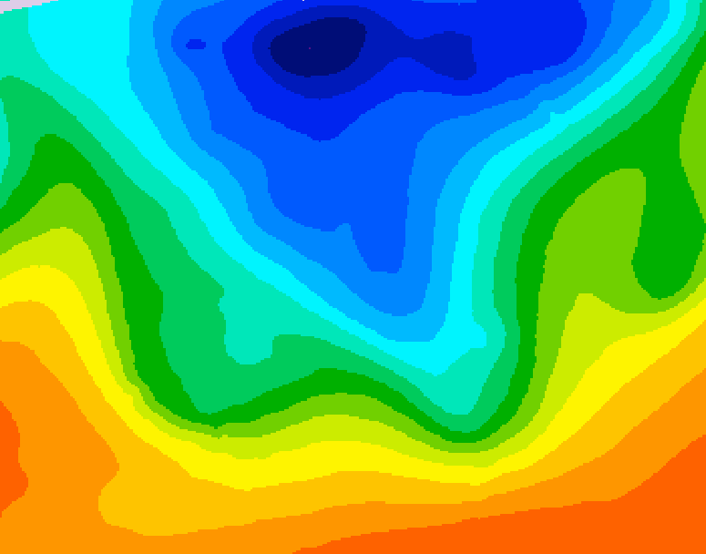 GDPS 500 millibar geopotential height 198 hour forecast chart for Canada based on 2026/10/07 0000Z data