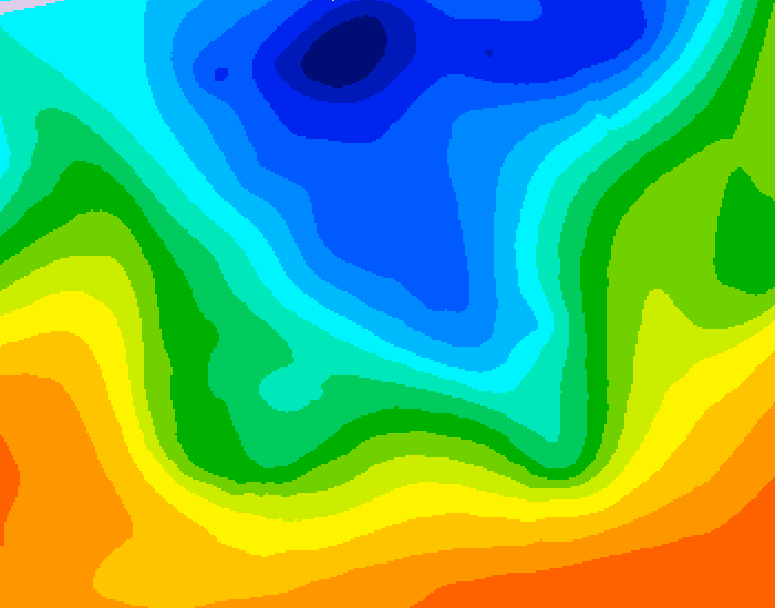 GDPS 500 millibar geopotential height 204 hour forecast chart for Canada based on 2026/10/07 0000Z data