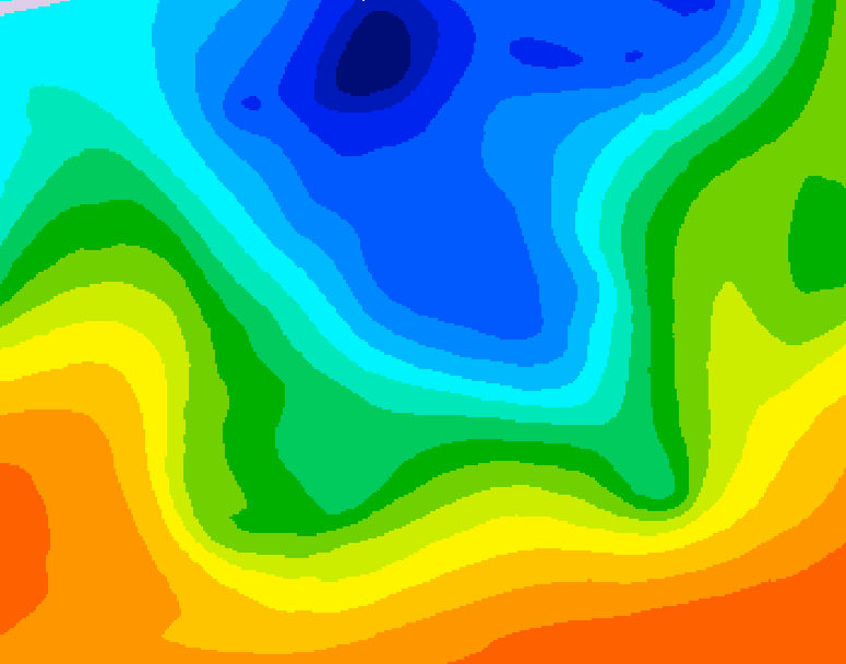 GDPS 500 millibar geopotential height 210 hour forecast chart for Canada based on 2026/10/07 0000Z data