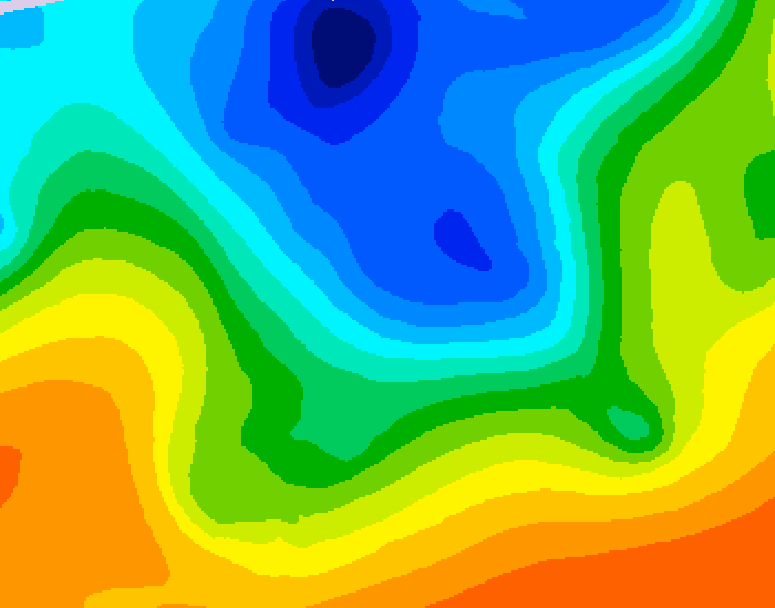 GDPS 500 millibar geopotential height 216 hour forecast chart for Canada based on 2026/10/07 0000Z data