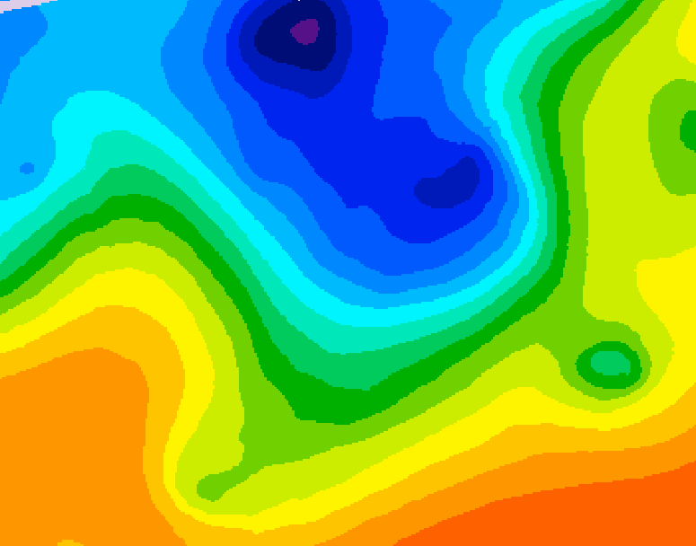 GDPS 500 millibar geopotential height 228 hour forecast chart for Canada based on 2026/10/07 0000Z data