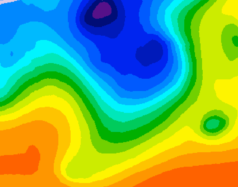 GDPS 500 millibar geopotential height 234 hour forecast chart for Canada based on 2026/10/07 0000Z data