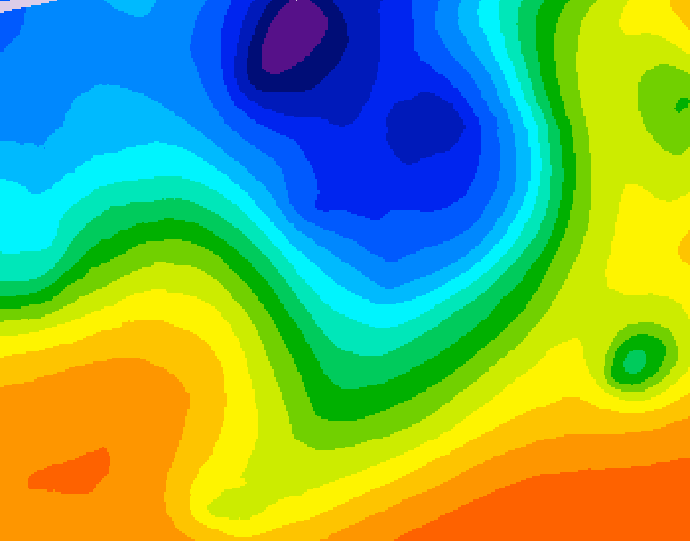 GDPS 500 millibar geopotential height 240 hour forecast chart for Canada based on 2026/10/07 0000Z data
