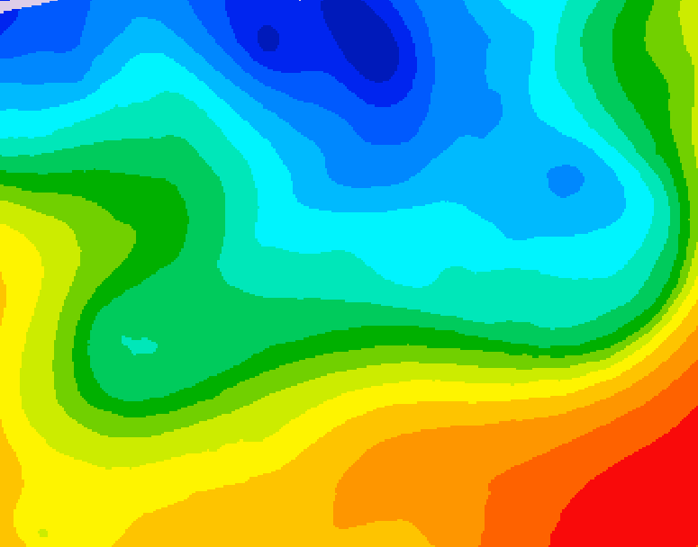 GDPS 500 millibar geopotential height 072 hour forecast chart for Canada based on 2026/10/07 1200Z data