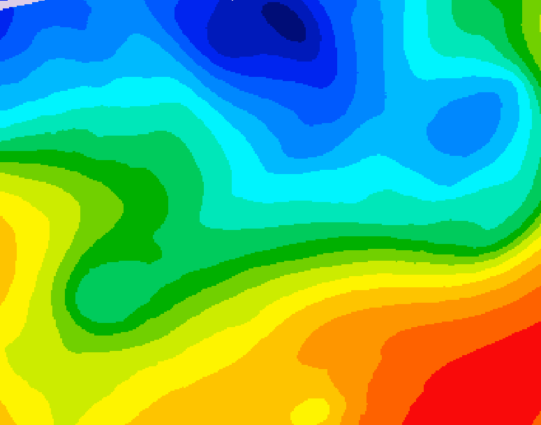 GDPS 500 millibar geopotential height 084 hour forecast chart for Canada based on 2026/10/07 1200Z data