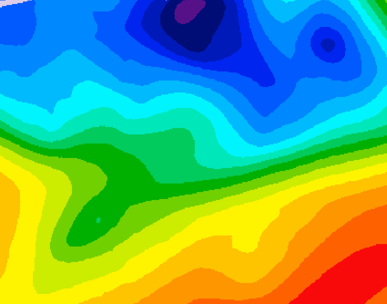 GDPS 500 millibar geopotential height 108 hour forecast chart for Canada based on 2026/10/07 1200Z data