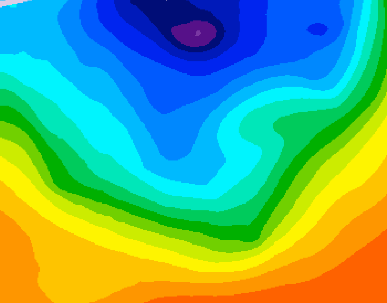 GDPS 500 millibar geopotential height 168 hour forecast chart for Canada based on 2026/10/07 1200Z data