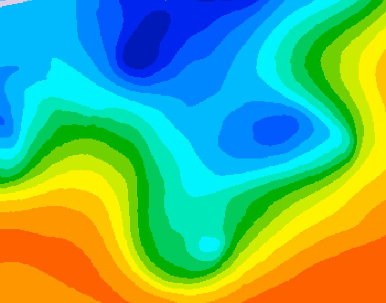 GDPS 500 millibar geopotential height 216 hour forecast chart for Canada based on 2026/10/07 1200Z data