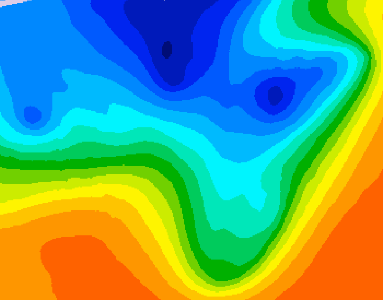 GDPS 500 millibar geopotential height 240 hour forecast chart for Canada based on 2026/10/07 1200Z data
