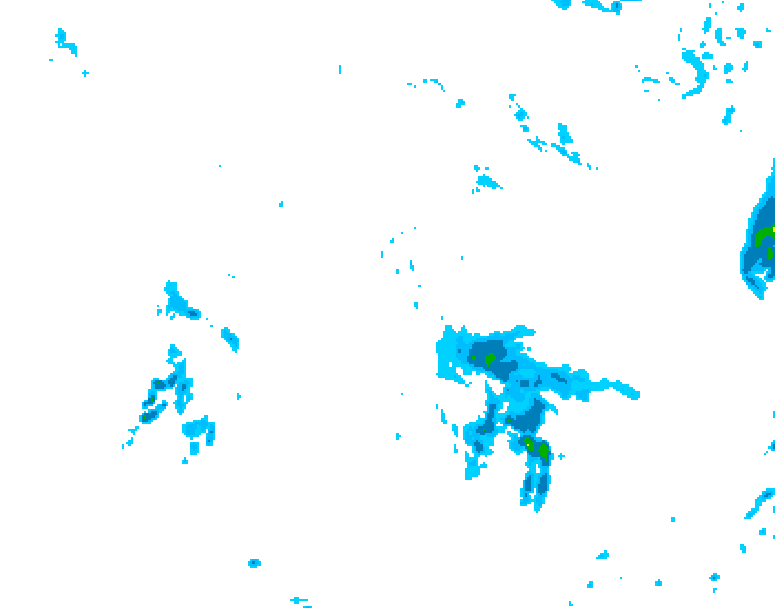 GDPS precipitation 186 hour forecast chart for Canada based on 2026/10/07 0000Z data