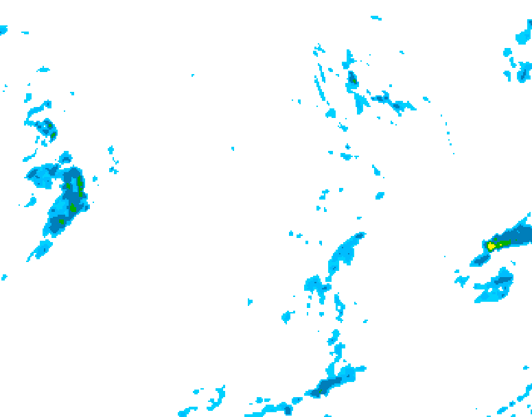 GDPS precipitation 240 hour forecast chart for Canada based on 2026/10/07 0000Z data