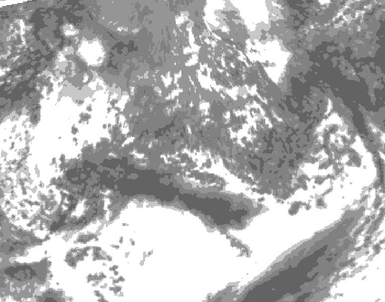 GDPS total cloud 078 hour forecast chart for Canada based on 2026/10/07 0000Z data