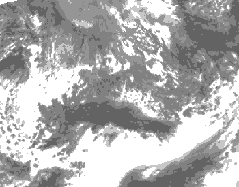 GDPS total cloud 090 hour forecast chart for Canada based on 2026/10/07 0000Z data