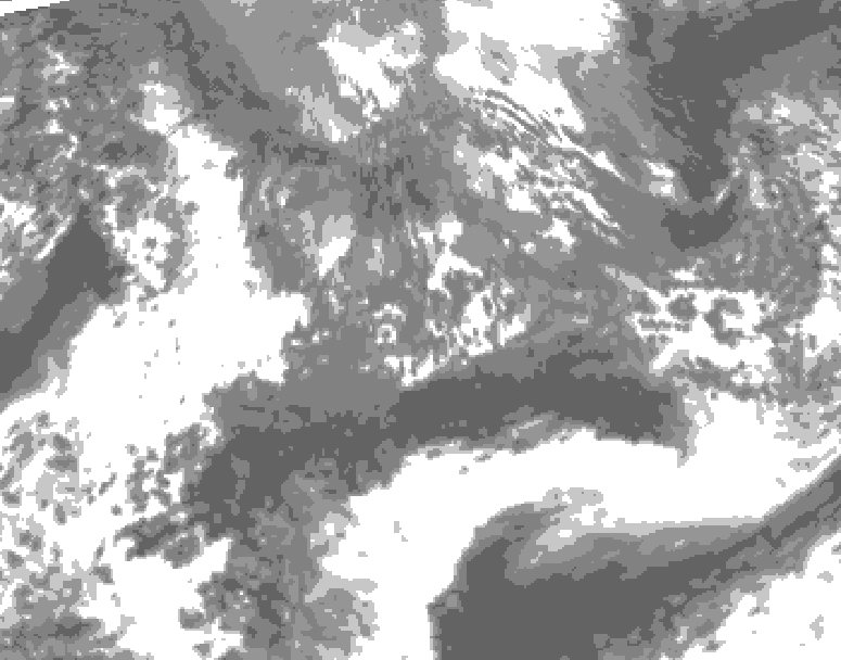 GDPS total cloud 108 hour forecast chart for Canada based on 2026/10/07 0000Z data