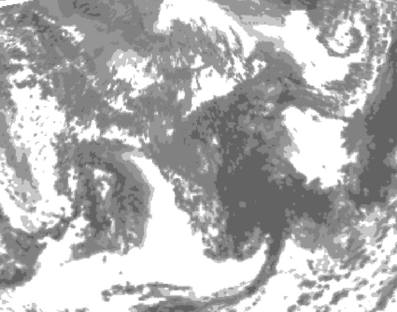 GDPS total cloud 186 hour forecast chart for Canada based on 2026/10/07 0000Z data