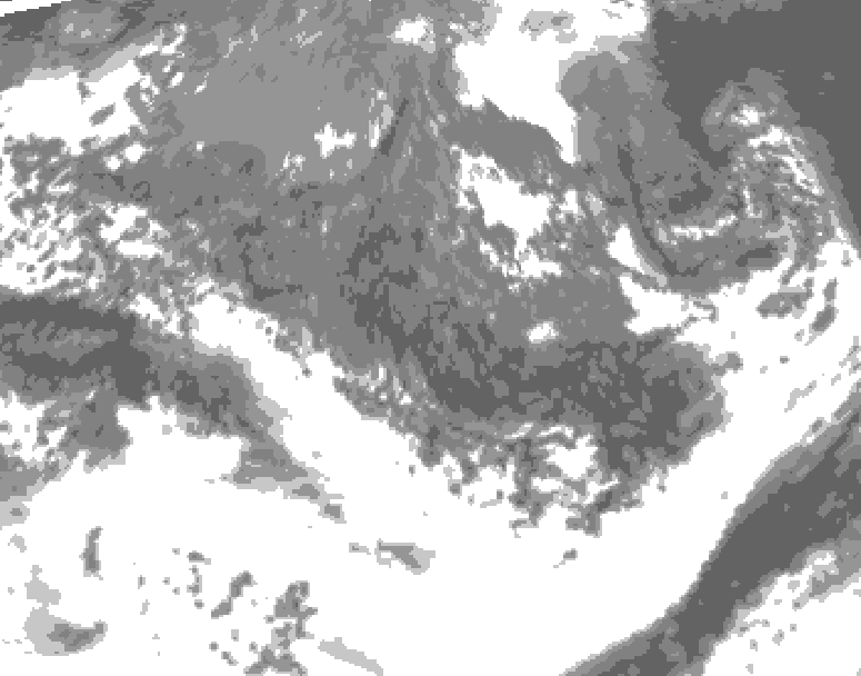 GDPS total cloud 012 hour forecast chart for Canada based on 2026/10/07 1200Z data
