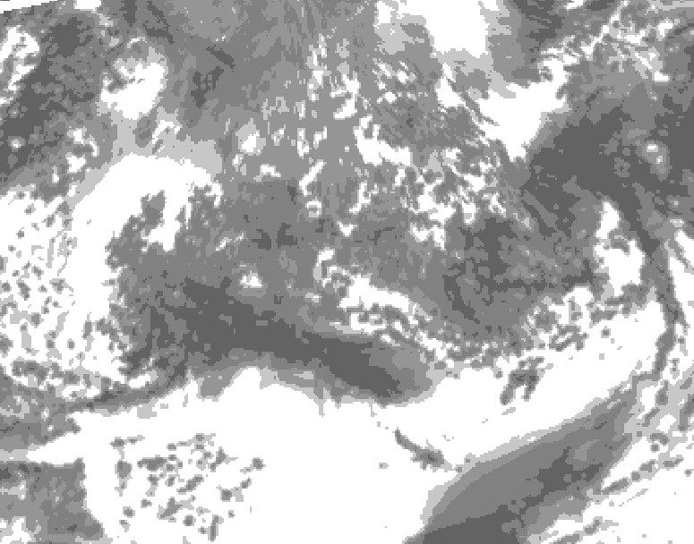 GDPS total cloud 060 hour forecast chart for Canada based on 2026/10/07 1200Z data