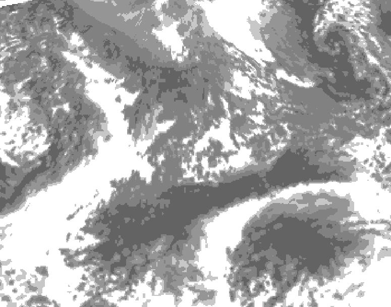 GDPS total cloud 108 hour forecast chart for Canada based on 2026/10/07 1200Z data