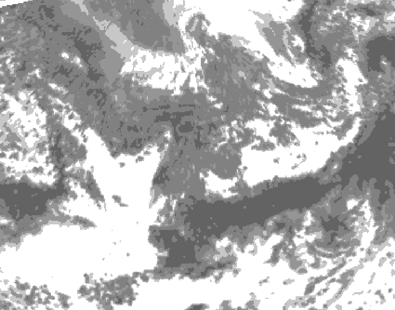 GDPS total cloud 144 hour forecast chart for Canada based on 2026/10/07 1200Z data