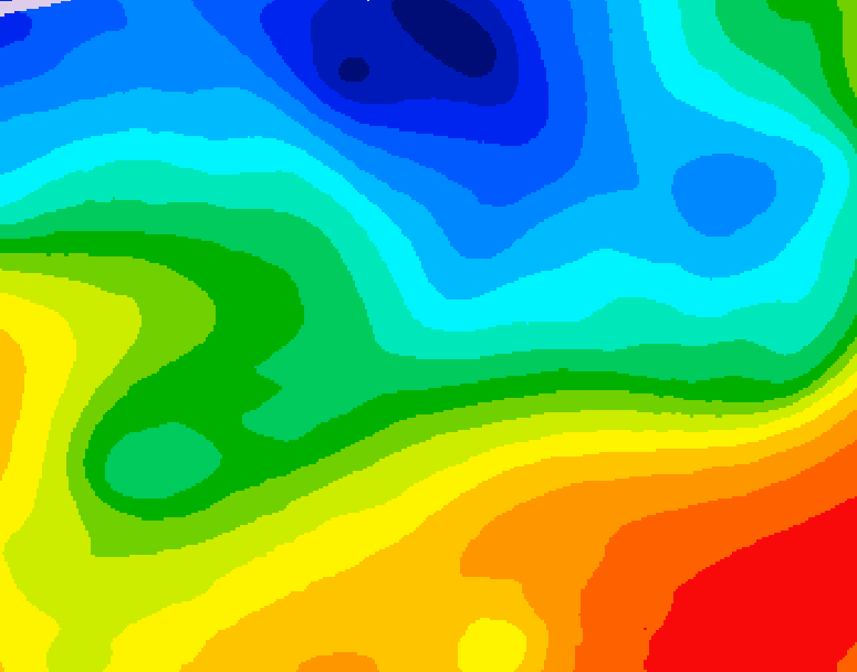 GDPS 500 millibar geopotential height 072 hour forecast chart for Canada based on 2026/10/08 0000Z data
