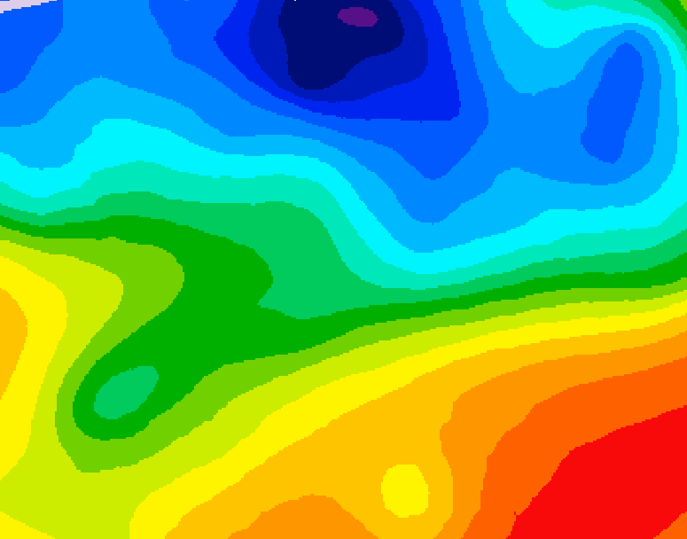 GDPS 500 millibar geopotential height 084 hour forecast chart for Canada based on 2026/10/08 0000Z data