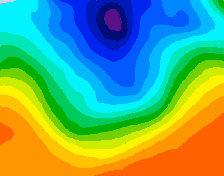 GDPS 500 millibar geopotential height 168 hour forecast chart for Canada based on 2026/10/08 0000Z data