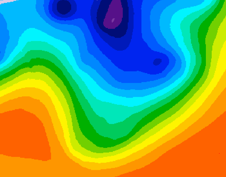 GDPS 500 millibar geopotential height 192 hour forecast chart for Canada based on 2026/10/08 0000Z data