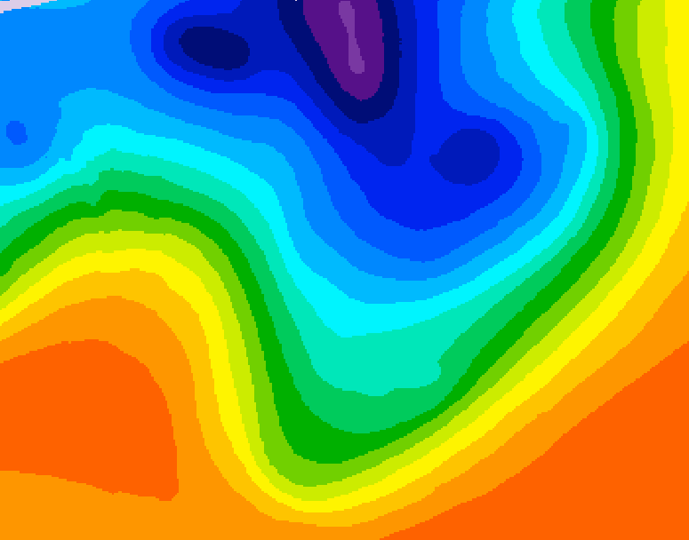GDPS 500 millibar geopotential height 204 hour forecast chart for Canada based on 2026/10/08 0000Z data
