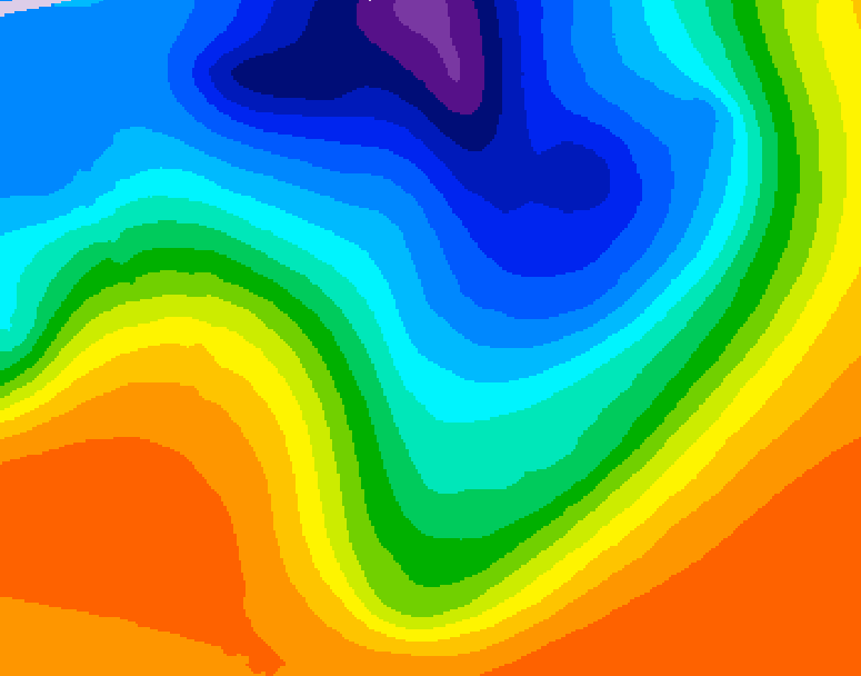 GDPS 500 millibar geopotential height 210 hour forecast chart for Canada based on 2026/10/08 0000Z data