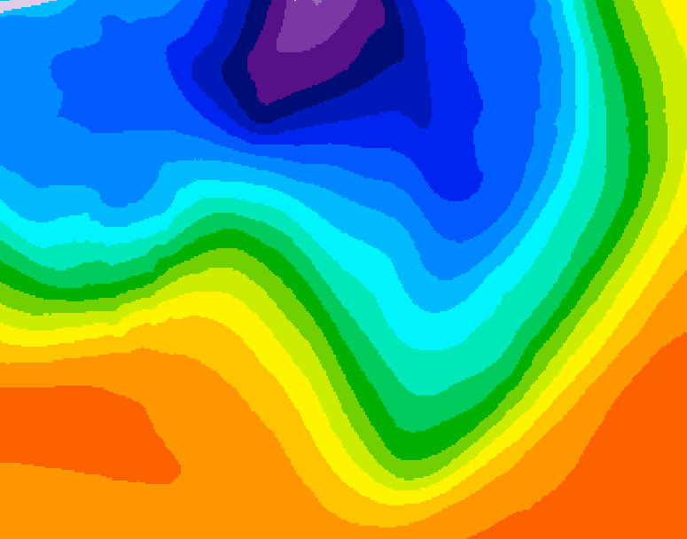 GDPS 500 millibar geopotential height 228 hour forecast chart for Canada based on 2026/10/08 0000Z data