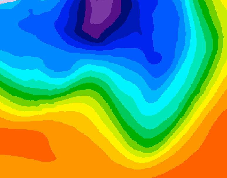 GDPS 500 millibar geopotential height 234 hour forecast chart for Canada based on 2026/10/08 0000Z data
