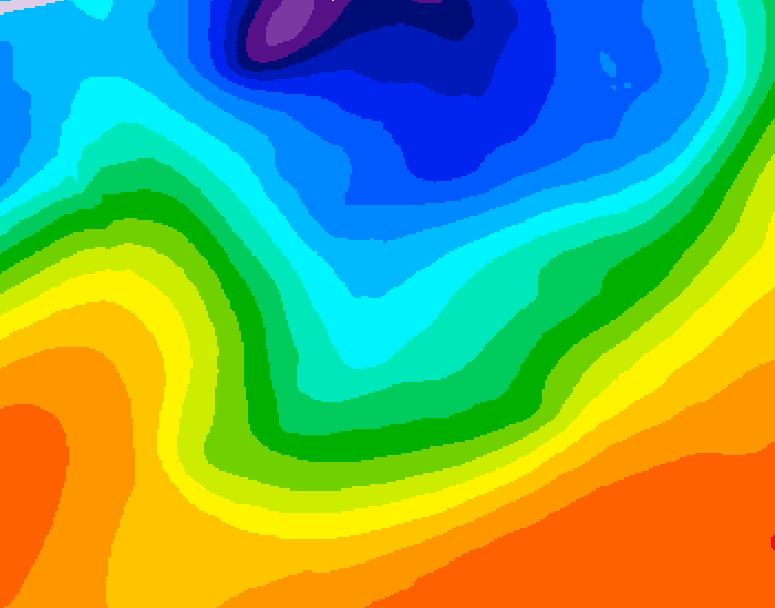 GDPS 500 millibar geopotential height 168 hour forecast chart for Canada based on 2026/10/08 1200Z data