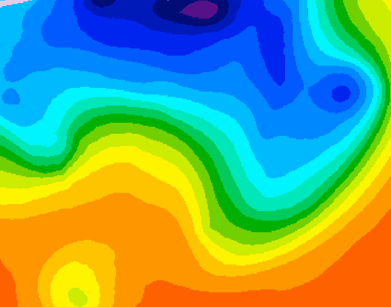 GDPS 500 millibar geopotential height 216 hour forecast chart for Canada based on 2026/10/08 1200Z data
