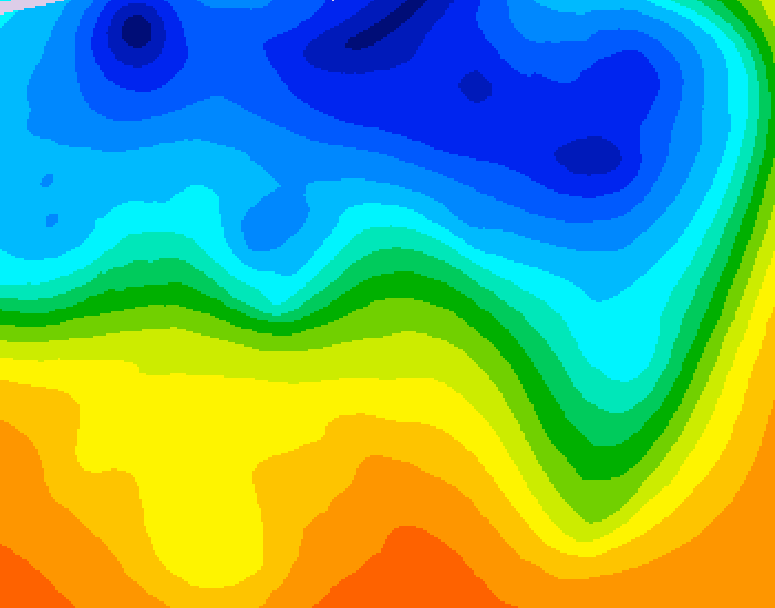 GDPS 500 millibar geopotential height 240 hour forecast chart for Canada based on 2026/10/08 1200Z data