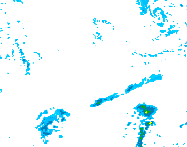 GDPS precipitation 102 hour forecast chart for Canada based on 2026/10/08 0000Z data