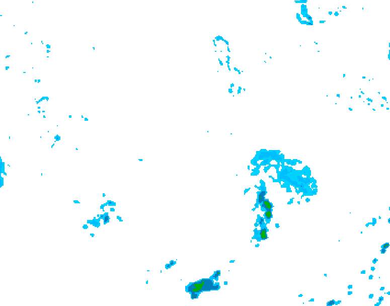 GDPS precipitation 156 hour forecast chart for Canada based on 2026/10/08 0000Z data