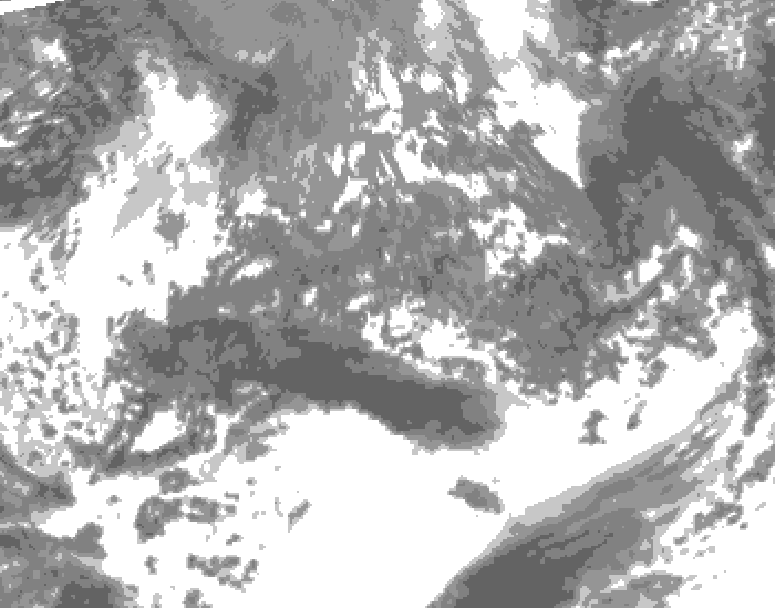 GDPS total cloud 054 hour forecast chart for Canada based on 2026/10/08 0000Z data