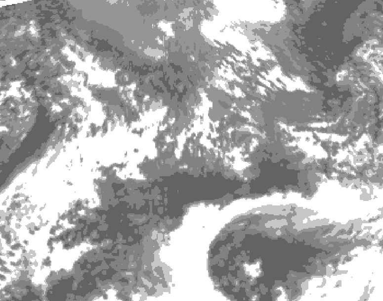 GDPS total cloud 084 hour forecast chart for Canada based on 2026/10/08 0000Z data