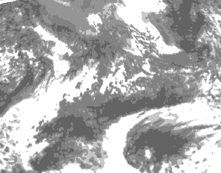 GDPS total cloud 090 hour forecast chart for Canada based on 2026/10/08 0000Z data