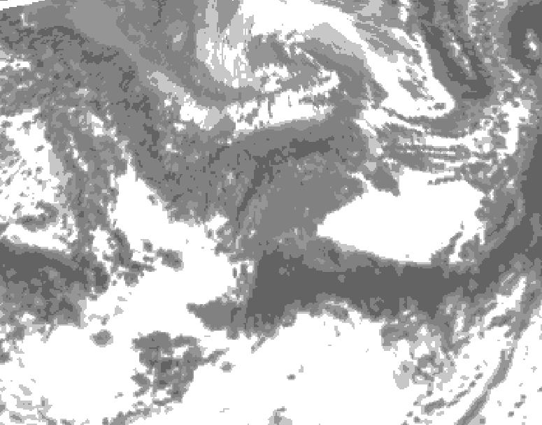 GDPS total cloud 138 hour forecast chart for Canada based on 2026/10/08 0000Z data
