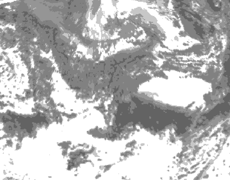 GDPS total cloud 144 hour forecast chart for Canada based on 2026/10/08 0000Z data