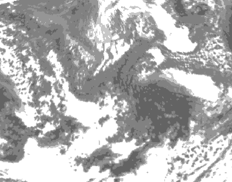 GDPS total cloud 156 hour forecast chart for Canada based on 2026/10/08 0000Z data