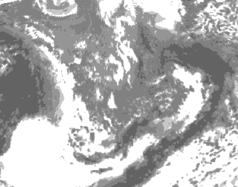 GDPS total cloud 186 hour forecast chart for Canada based on 2026/10/08 0000Z data